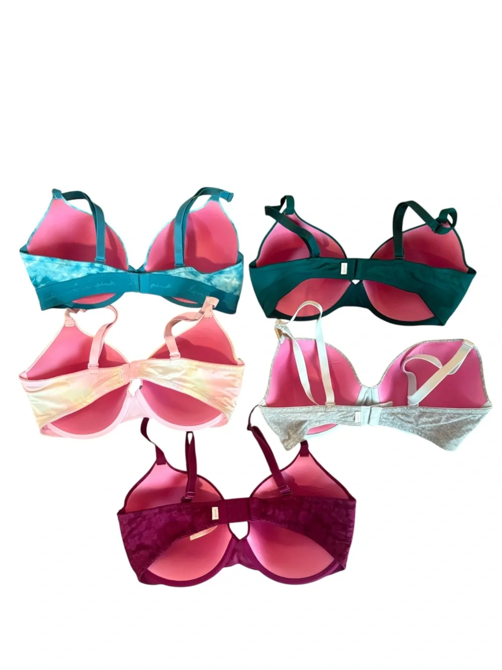 PINK Victoria's Secret Wear Everywhere T Shirt Bra Lightly Lined Bundle 36DD NEW
